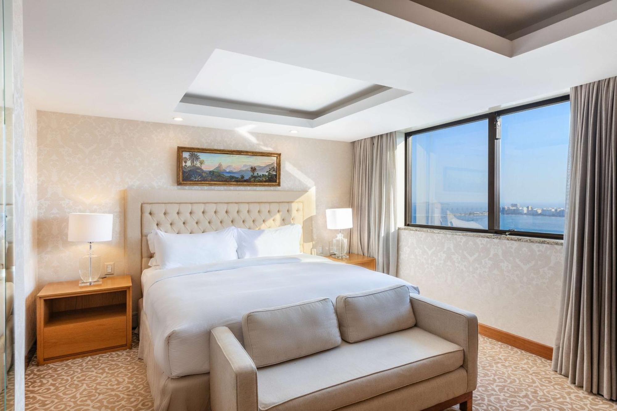 里约热内卢科帕卡巴纳希尔顿酒店 外观 照片 Suite bedroom
